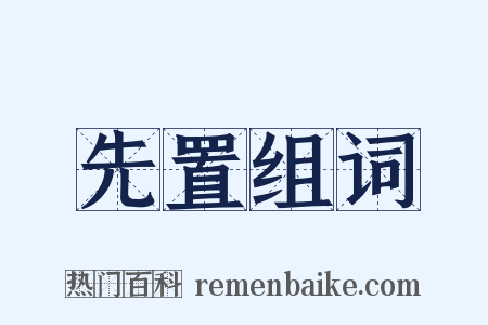 先置组词是什么意思的图片